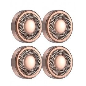 Mellbree Lot de 4 têtes de rechange pour épilation faciale Flawless Generation 1 - Compatible avec Finishing Touch Flawless -