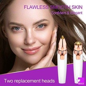 MHSY Epilateur Sourcil, Rasoir Électrique Femme, 2 en 1 Rechargeable Femme Epilateur Visage Indolore pour épilation sourcils 