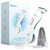 Ribivaul Rasoir électrique pour femme avec lame de rasage 3 en 1 et feuille flottante 3D, rechargeable pour bras, jambe et ai