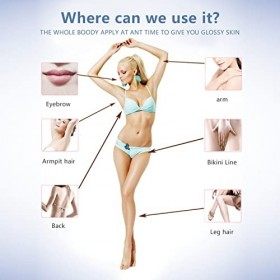 Tondeuse Bikini Femme, 2 en 1 Tondeuse Corps Femme Rasoir Électrique Femme Bikini Bras Jambes Aisselles Tondeuse Poils Pubien