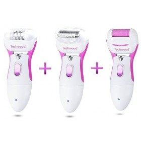 Techwood - TREP-351 3-en-1 Épilateur-Rasoir-Râpe