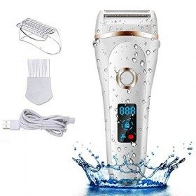 Rasoir électrique pour femme, batterie rechargeable, affichage de lautonomie du bikini pour femme, épilation indolore pour b