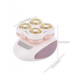 NBSXR Rasoir électrique pour Femmes, Rasoir électrique sans Fil 4D Jambes Corps Visage Visage Bikini Area enlèvement de Cheve