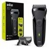 Braun Series 3 Shave & Style Rasoir Électrique Homme 3-En-1 Noir, Équipé De La Technologie Wet & Dry Avec Tondeuse À Barbe Ha