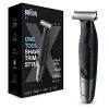 Braun Series XT5 Rasoir Électrique Rechargeable et Tondeuse Hybride Homme, pour Visage et Corps avec Lame Durable et Pochette