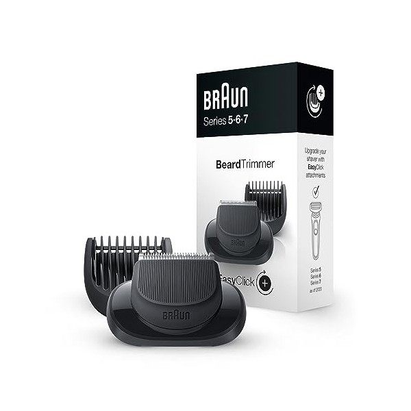 Braun EasyClick Accessoire pour Tondeuse À Barbe De 3 Jours et Rasoir Électrique Series 5, 6 Et 7, Nouvelle Génération