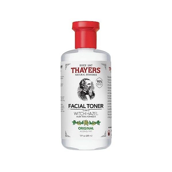 Thayers Lotion tonique douce à lhamamélis et à laloe vera bio - hydratation & pores resserrés - sans cruauté envers les ani