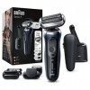 Braun Series 7 Rasoir Électrique Homme À Grille Sans Fil, Centre SmartCare, Tondeuse À Barbe, Tondeuse À Barbe De 3 Jours, Te