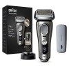 Braun Series 9 Pro Rasoir Électrique Barbe Homme, Tête 4+1 avec Tondeuse ProLift, Étui de Recharge PowerCase, Autonomie de 60