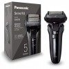 Panasonic ES-LV6U-K803 Rasoir Électrique 5-Lames Pour Hommes, Rasoir Sans Fil Humide Et Sec, Rasoir Électrique Avec Nettoyage