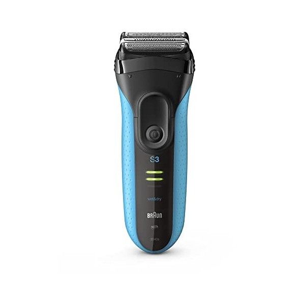 Braun Series 3 ProSkin 3040s Rasoir Électrique Barbe, homme Noir/Bleu - Rasoir Électrique Rechargeable