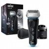 Braun Series 8 8385cc Nouvelle Génération, Rasoir Électrique Barbe Homme, Station Clean&Charge, Étui Tissu, Noir, Idée Cadeau