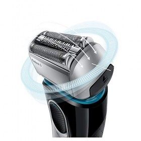 BRAUN Séries 5 5197cc Rasoir Électrique à Grille pour Homme avec Système Clean & Charge/Technologie Wet & Dry/Tondeuse de Pré