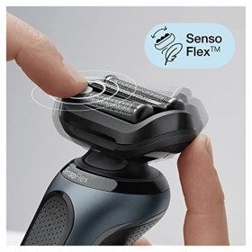 Braun Series&nbsp;6 Rasoir Électrique Homme À Grille Sans Fil Gris, Base De Recharge, Tondeuse De Précision Tondeuse À Barbe De 3 