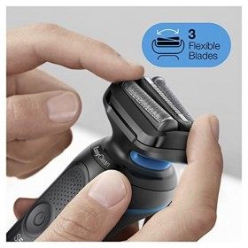 Braun Series 5 Rasoir électrique, avec accessoire de tondeuse de précision pour la coupe de la moustache et des favoris, 100 