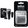 Braun Series 8 Rasoir Électrique Homme Barbe Noir, Tête 3+1 Avec Tondeuse De Précision, Rasoir Électrique & Series 8 Cassette