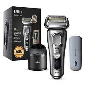 Braun Series 9 Pro Rasoir Électrique Barbe Homme, Tête 4+1 Avec Tondeuse Prolift & 7 Tout-En-Un, Tondeuse Homme 10-en-1, Tond
