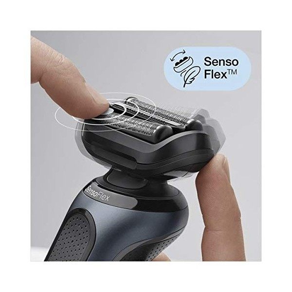 Braun Series 6 60-N1200s Rasoir Électrique Homme - Tondeuse De Précision Avec Braun EasyClick Accessoire Tondeuse Spéciale Co