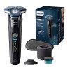 Philips Rasoir électrique Série 7000 pour homme Wet & Dry avec tondeuse rétractable, socle de charge, coffret de voyage et un