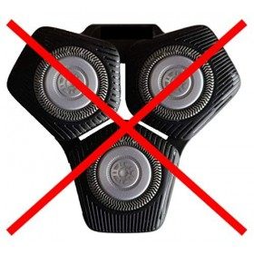 Anneau de verrouillage plaque de retenue, socle pour rasoir pour Philips têtes de rasage modèle/type SH50 couleur bleu . S