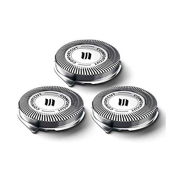 3Pcs Têtes de Rasoir SH30 / 52 Lames de Rechange pour Philips Norelco Series 3000 2000 1000