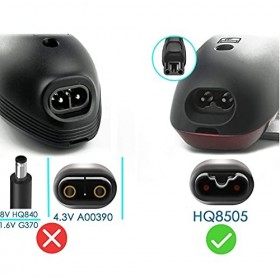 Superer Câble de Recharge 15V Compatible avec Rasoirs Philips Norelco HQ8505 7000 5000 3000 Câble dalimentation