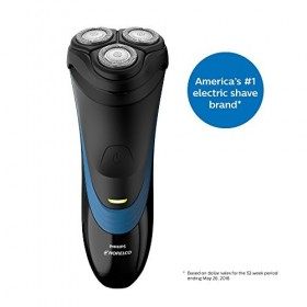 Philips Norelco Rasoir électrique Shaver 2100&nbsp;s1560/81&nbsp;Rotation Tondeuse Noir, Bleu Batterie, Li-Ion de lithium, rotation, n