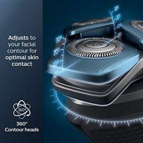 Philips Norelco Rasoir électrique rechargeable 7100 Wet & Dry avec technologie SenseIQ et tondeuse pop-up S7788/82