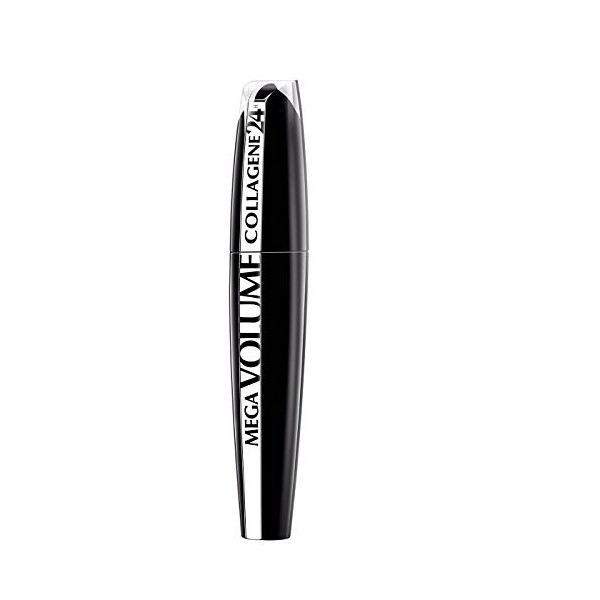 LOréal Paris Mascara Méga Volume au Collagène, Longue Tenue, Volumisant avec un Maxi Applicateur en Poils, Noir