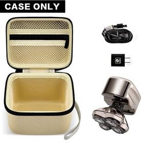 Étui pour rasoir électrique Pitbull Pro - Pour rasoir de tête de mort - Pour homme - Avec poche en maille à fermeture éclair 