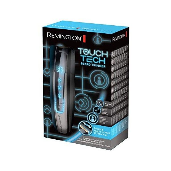 Remington Tondeuse Barbe [Technologie Tactile numérique] TouchTech Lames Titanium, Guide motorsisé 175 longueurs 0,4-18mm, W