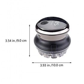 Milisten Rasoir électrique pour tête de tête pour homme - Rasoir rotatif électrique - Kit de toilettage pour homme - Tondeuse