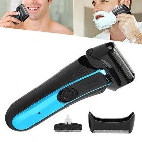 Rasoir électrique pour Hommes, Tondeuse à Barbe électrique à Mouvement Alternatif, Tondeuse à Barbe Portable pour Hommes, Ble