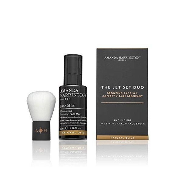 Amanda Harrington London The Jet Set Duo Olive Naturel