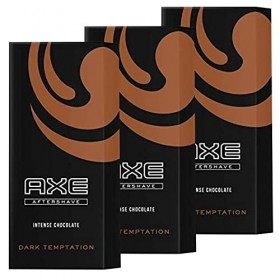 AXE 3 x Aftershave Dark Temptation Intense Chocolate 100ml chacun