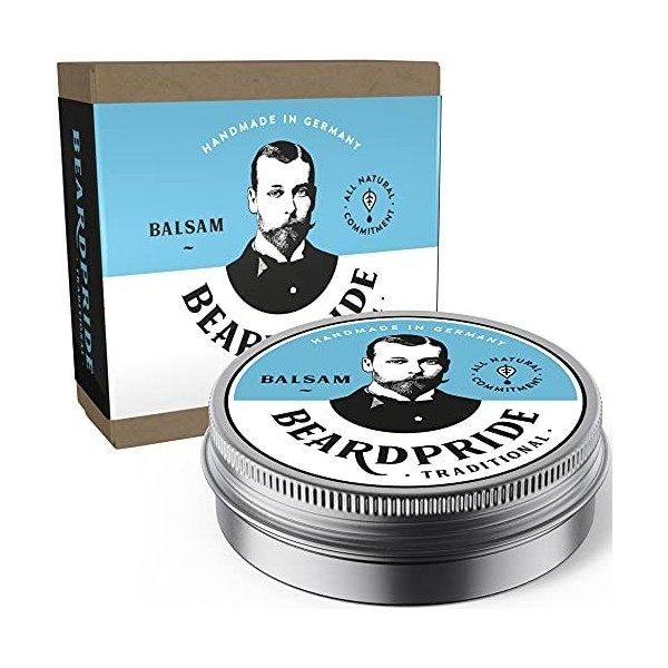 BEARDPRIDE Baume à barbe - Traditional - The Original Beard Balm from the Barbershop - Notre baume à barbe est à base de beur