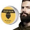 Kit de baume à lhuile de barbe - Balm Men Beard Conditioner Huile de soin pour barbe 30 ml - Adoucir lhumidité plus lisse o