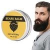 Kit de baume à lhuile de barbe - 30ml Oil Balm Growth Men Care Revitalisant pour barbe | Hydratation plus lisse naturelle or