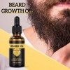 Huile à Barbe Pour Hommes | Balm Men Beard Conditioner Huile de soin pour barbe 30 ml | Adoucir lhumidité plus lisse organiq