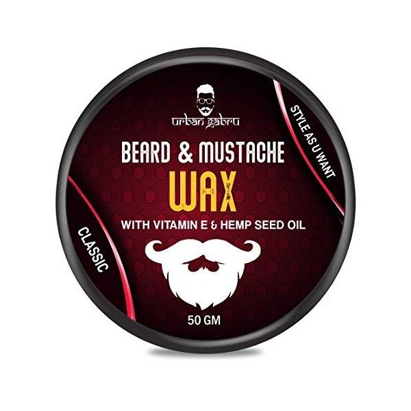 urbangabru Cire à barbe et moustache pour une tenue solide 50 g