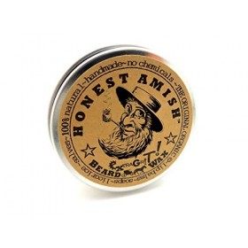 Honest Amish Extra Grit Beard Wax - Natural and Organic - Hair Paste and Hair Control Wax - 2 ounce by Honest Amish