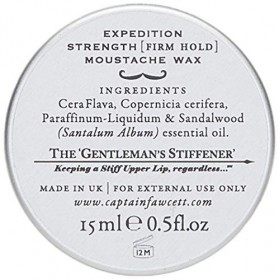 Cera de bigote extra fuerte Captain Fawcett Sándalo 15ml