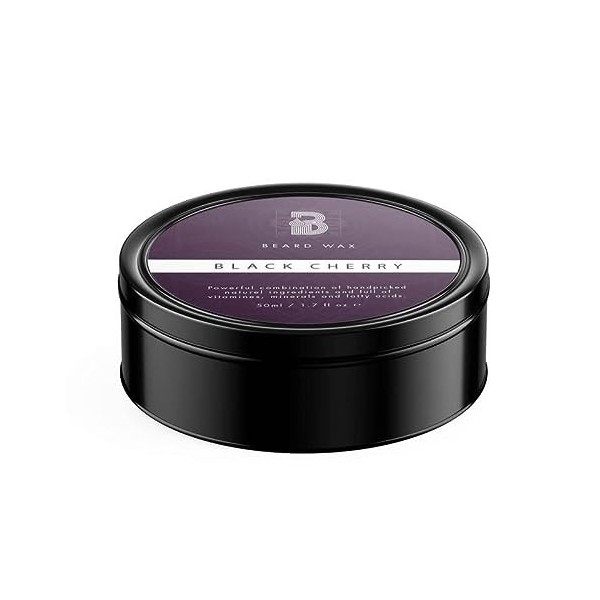 Best Beardcare Bardwax Black Cherry 50ml – Soins de la barbe, coiffage et fixation de la barbe – barbe longue