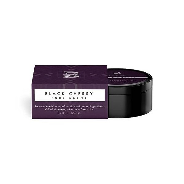 Best Beardcare Bardwax Black Cherry 50ml – Soins de la barbe, coiffage et fixation de la barbe – barbe longue