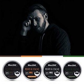 Baume à barbe, cire à barbe et moustache pour homme, tenue forte aide à former lapprivoisement et le style bois de santal, o