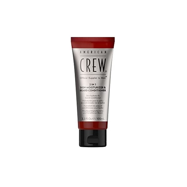 American Crew 2-En-1 Soin Hydratant Visage en Revitalisant Barbe, 100 ml