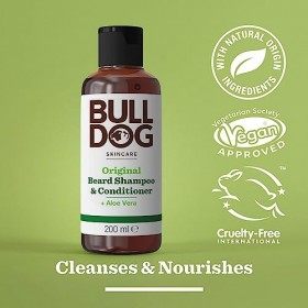 Bulldog originale 2&nbsp;en 1&nbsp;Barbe Shampoing et après-shampoing 200&nbsp;ml