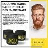 LINCOLN Baume à Barbe et Moustache - 100ml - Baume Barbe au Beurre de Karité et Huile de Coco