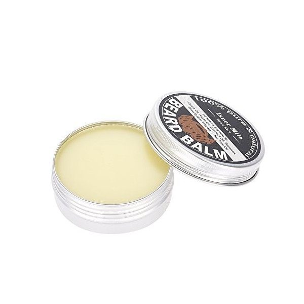 Baume de barbe mans beard – premium revitalisant à barbe, shaper, adoucissant et épaississant pour de meilleurs moustache to