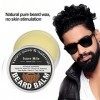 Baume de barbe mans beard – premium revitalisant à barbe, shaper, adoucissant et épaississant pour de meilleurs moustache to